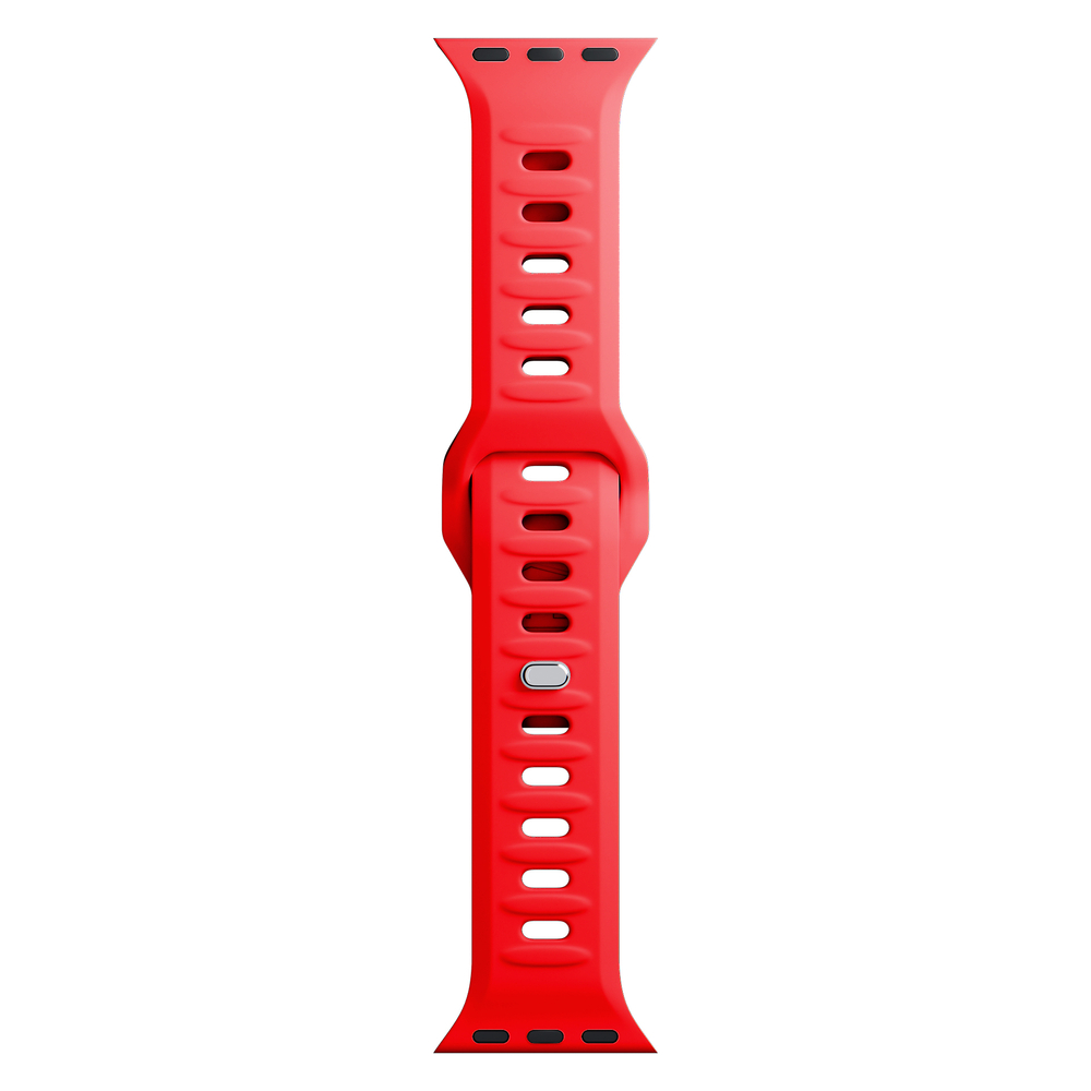 3mk Silicone Watch Strap for Apple Watch 38 / 40 / 41 mm, Red