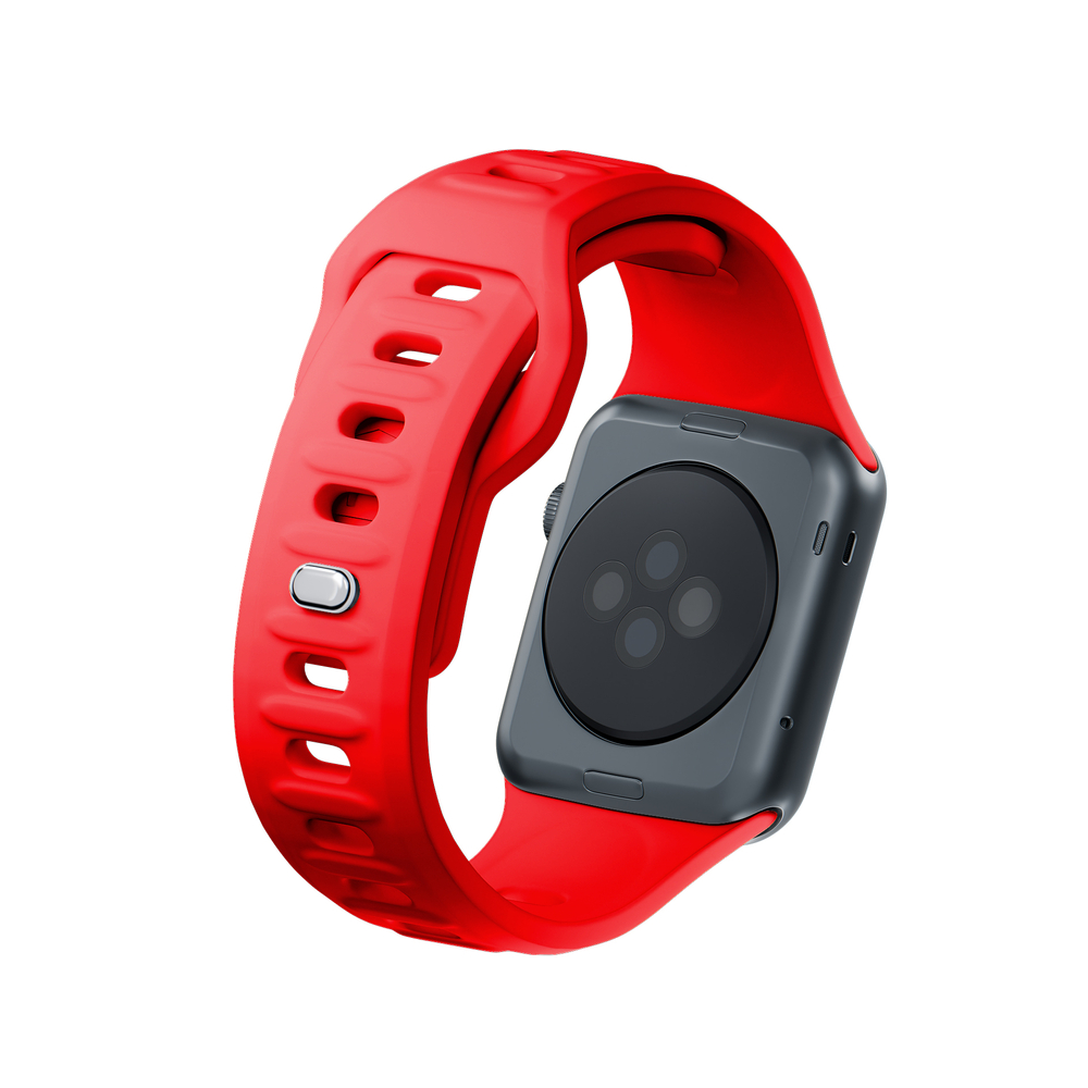 3mk Silicone Watch Strap for Apple Watch 38 / 40 / 41 mm, Red
