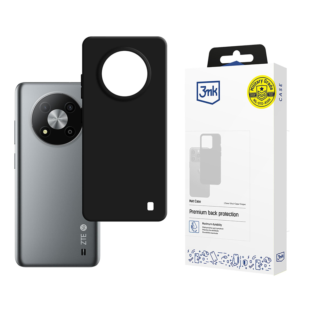3mk Matt Case for ZTE Blade A73 Black