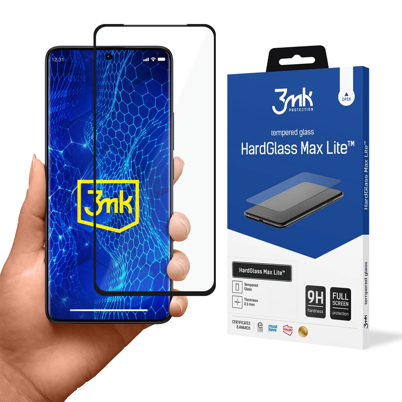 Redmi Note 13 Pro+ - 3mk HardGlass Max Lite Black