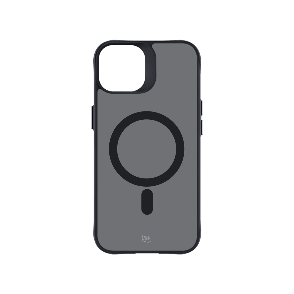 3mk iPhone 15 Plus Case Smoke MagCase, Semi-Transparent