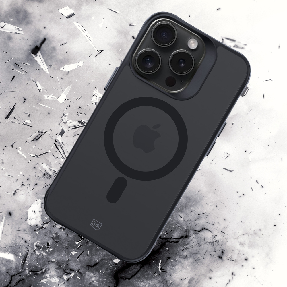3mk iPhone 14 Pro Max Case Smoke MagCase, Semi-Transparent