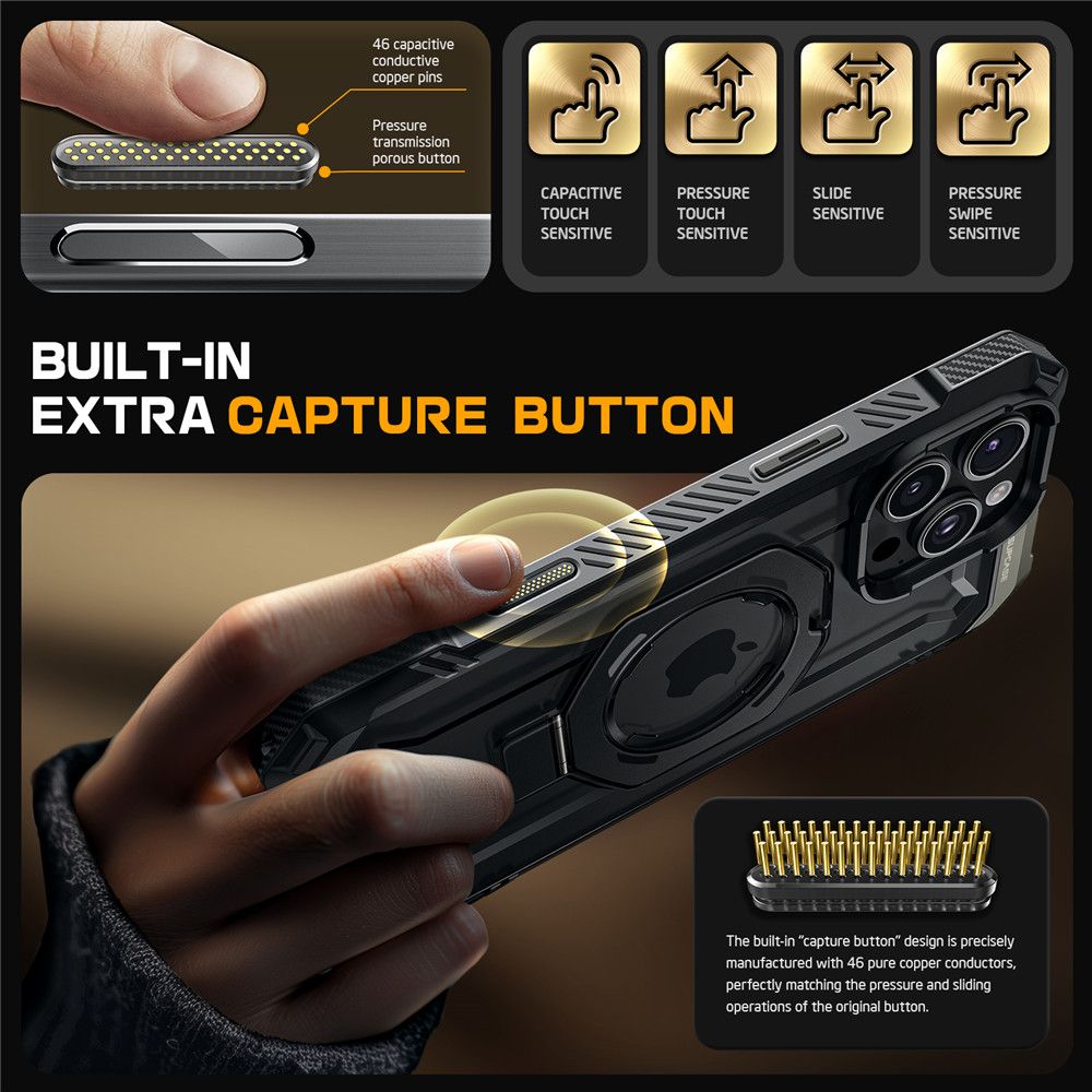 Supcase UB GRIP MAG MAGSAFE IPHONE 16 PRO BLACK
