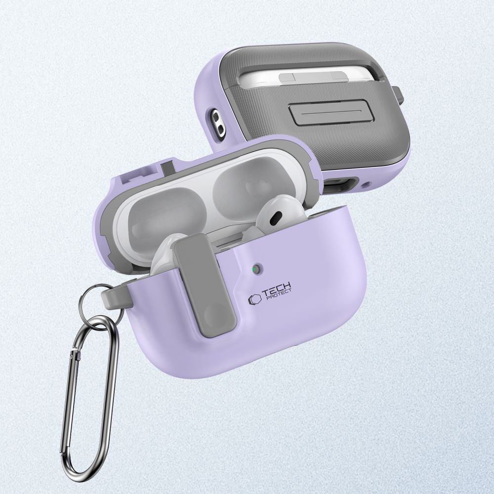 Tech-Protect Apple AirPods Pro 1 / 2 Case Slim Hook, Purple