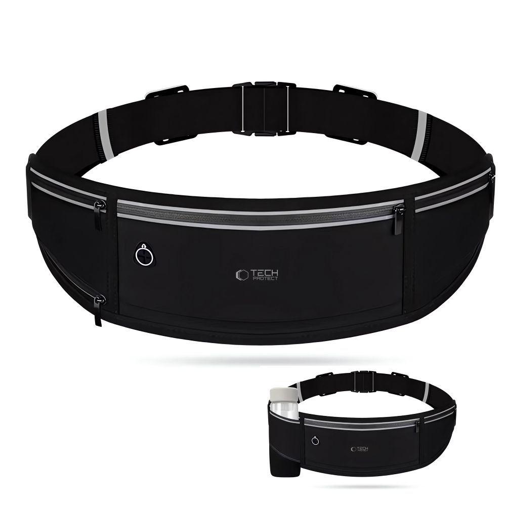 Tech-Protect M3 Universal Sport Waist Bag, Black