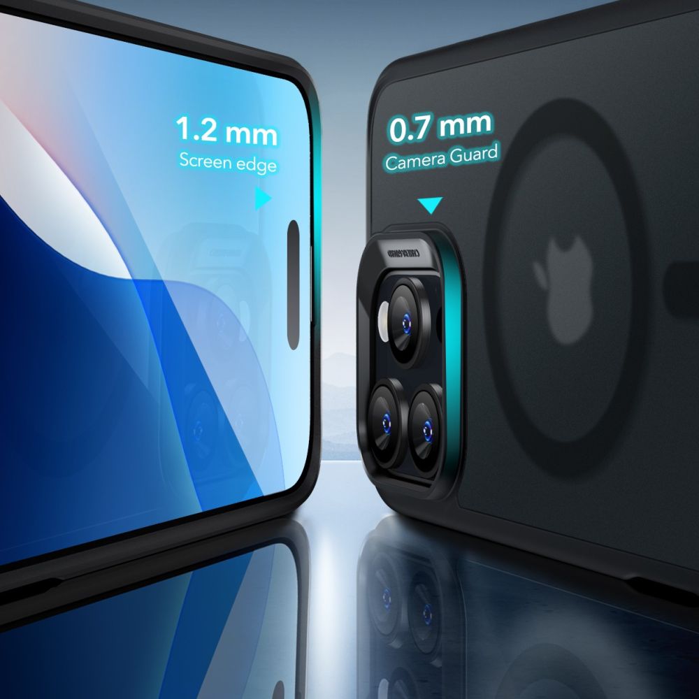 ESR iPhone 16 Pro Max vāciņš Classic Hybrid Halolock un aizsargstikls, melns