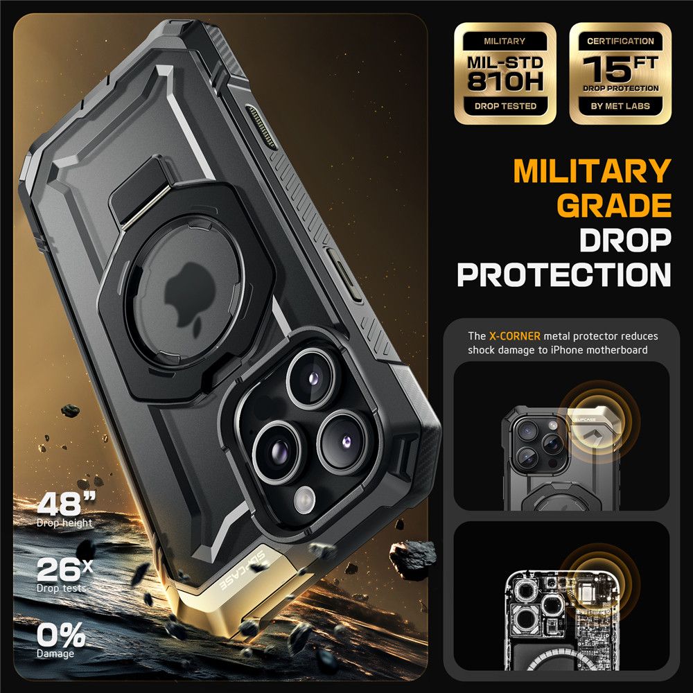Supcase UB GRIP MAG MAGSAFE IPHONE 16 PRO MAX BLACK
