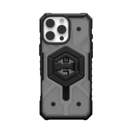 UAG Pathfinder Clear Magsafe Bundle Case with Magnetic Ring Stand for iPhone 16 Pro Max - Black