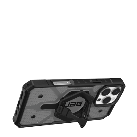 UAG Pathfinder Clear Magsafe Bundle Case with Magnetic Ring Stand for iPhone 16 Pro Max - Black