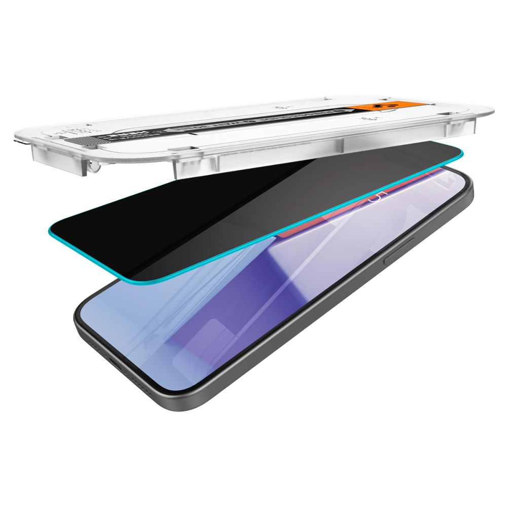 Apple iPhone 15 Pro Max 6.7\'\' Spigen Glas.tr ”ez Fit” Privacy Tempered Glass