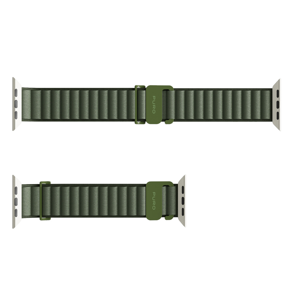 Puro Extreme Nylon Strap for Apple Watch 42 / 44 / 45 / 49 mm, Dark Green