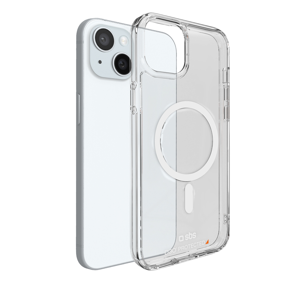 SBS iPhone 14 / 13 Case D3O MagSafe, Transparent
