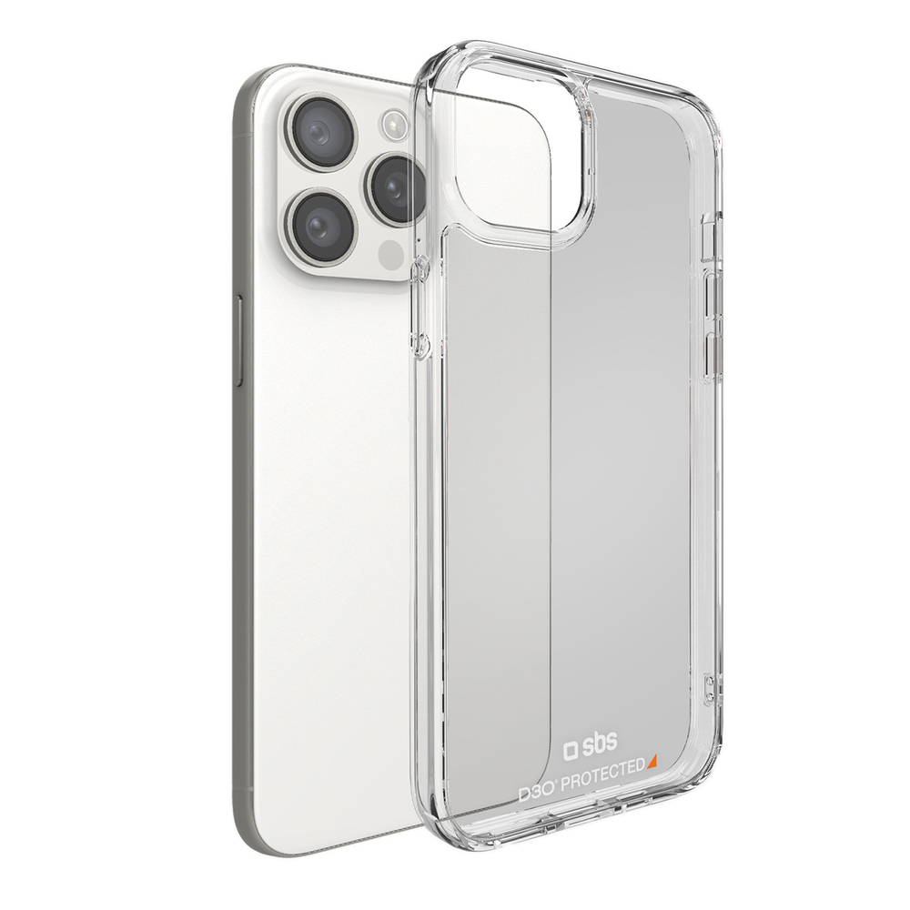 SBS iPhone 15 Pro Case D3O, Transparent