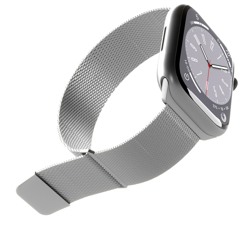 Puro Milanese Strap for Apple Watch 42 / 44 / 45 / 49 mm, Silver