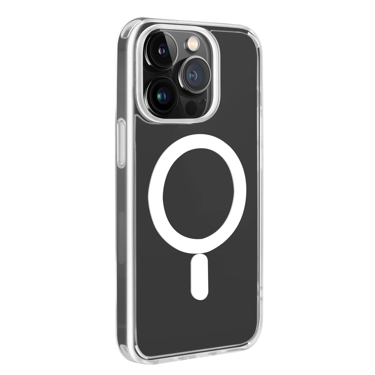 Puro LITE MAG TPU case with integrated magnets for iPhone 14 Pro, transparent