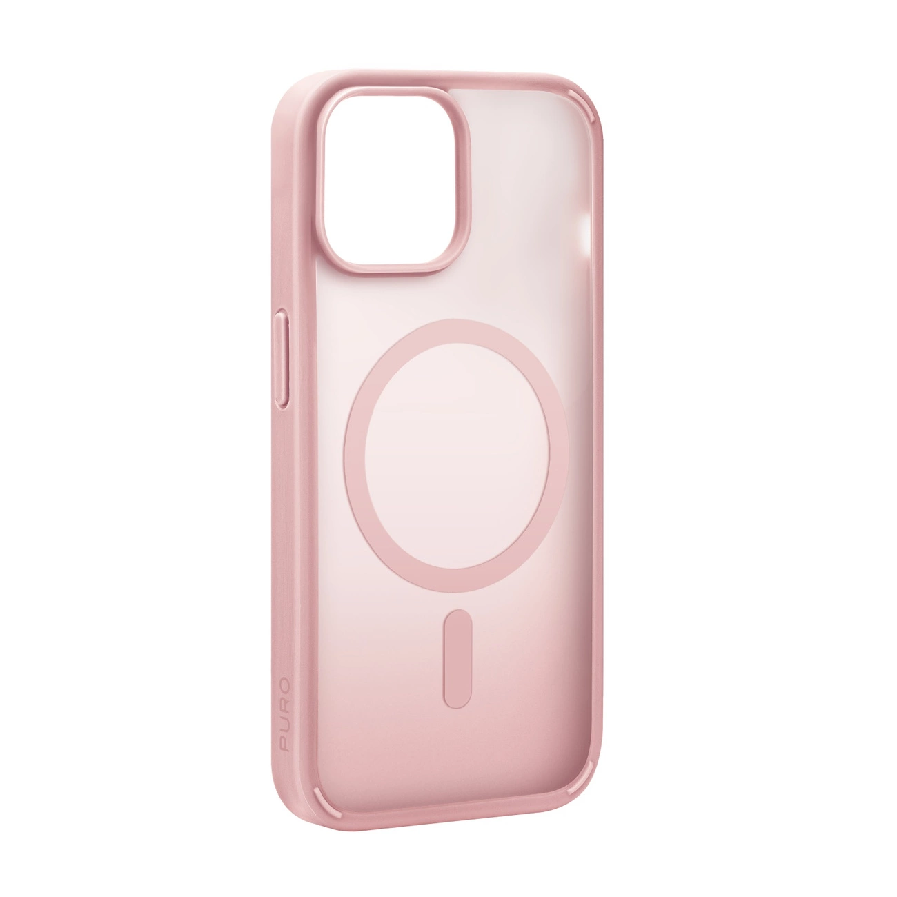 Puro Cover in TPU with integrated magnets and gradient effect for Phone 15 Plus, pink color