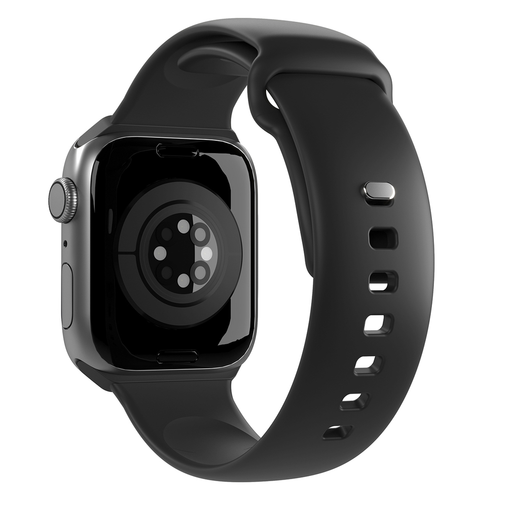 Puro Icon Silicone Strap for Apple Watch 38 / 40 / 41 mm, Black