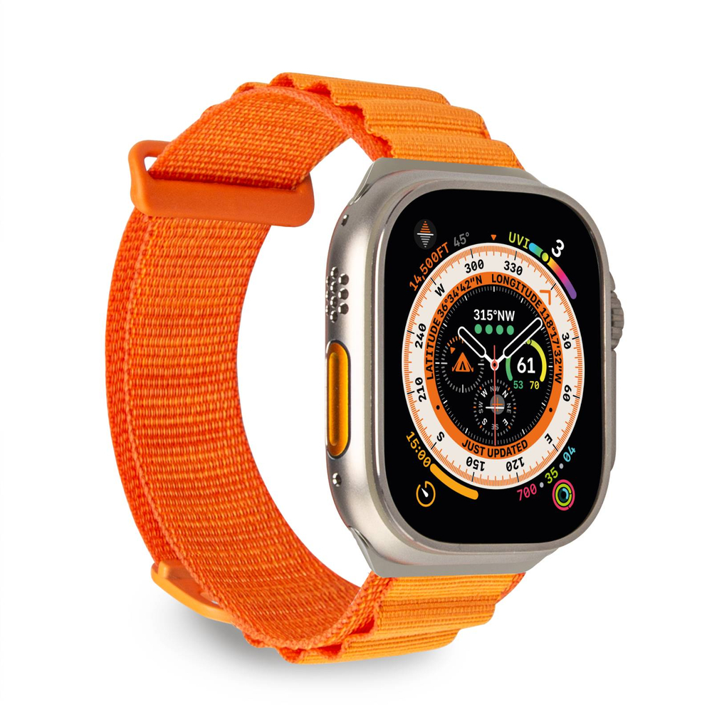 Puro ª EXTREMEº polyester watch band for Apple Watch 42-44-45-49mm, orange