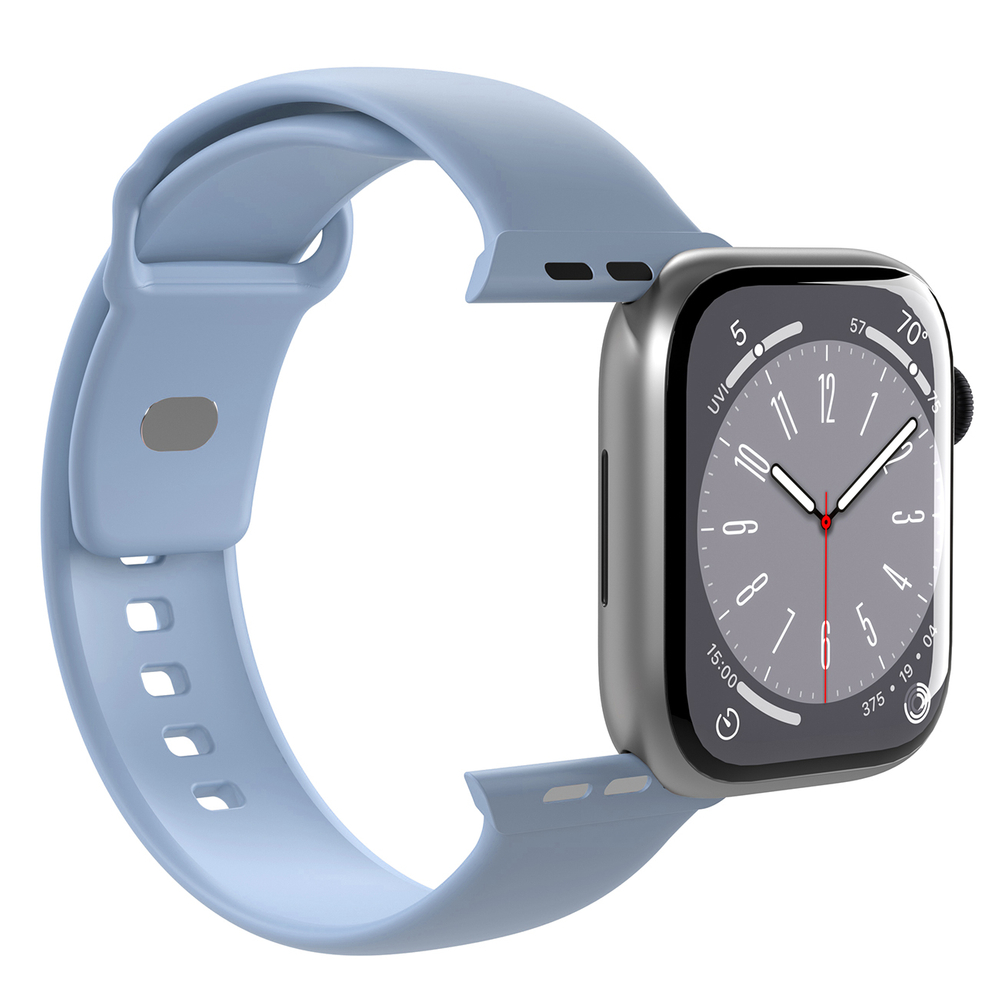 Puro Icon Silicone Strap for Apple Watch 38 / 40 / 41 mm, Light Blue