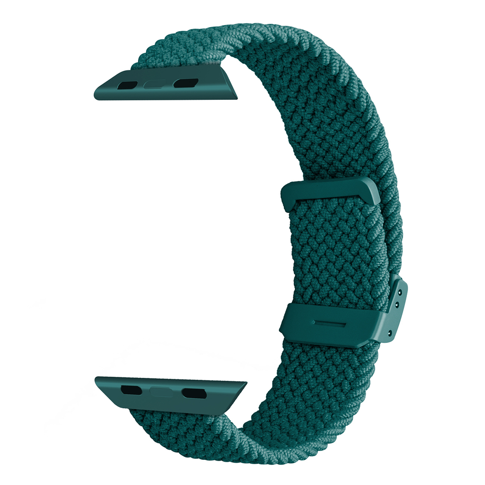 Puro Apple Watch 38 / 40 / 41 mm siksniņa Loop Nylon, tumši zaļa