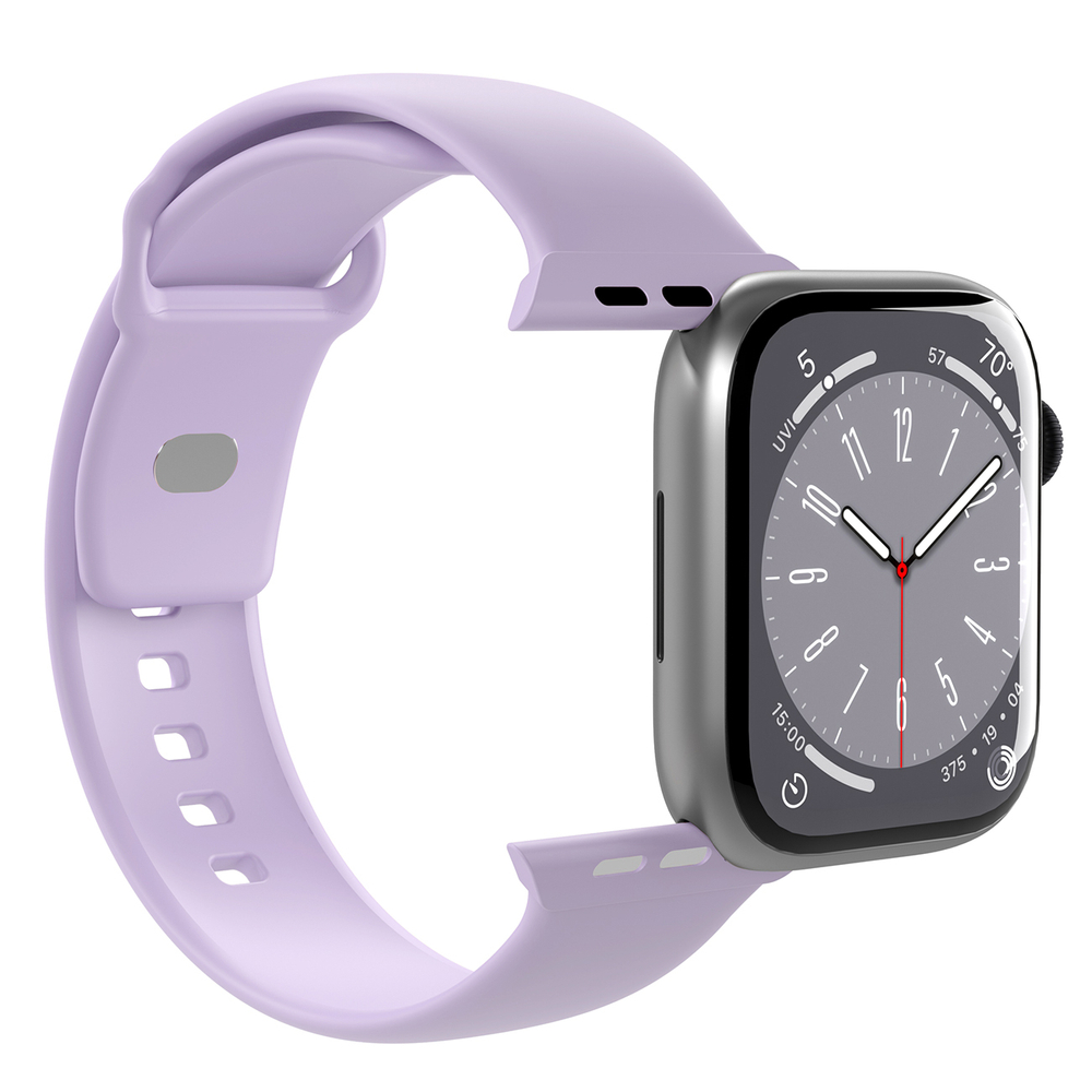 Силиконовый ремешок Puro Icon для Apple Watch 42 / 44 / 45 / 49 mm, лавандовый