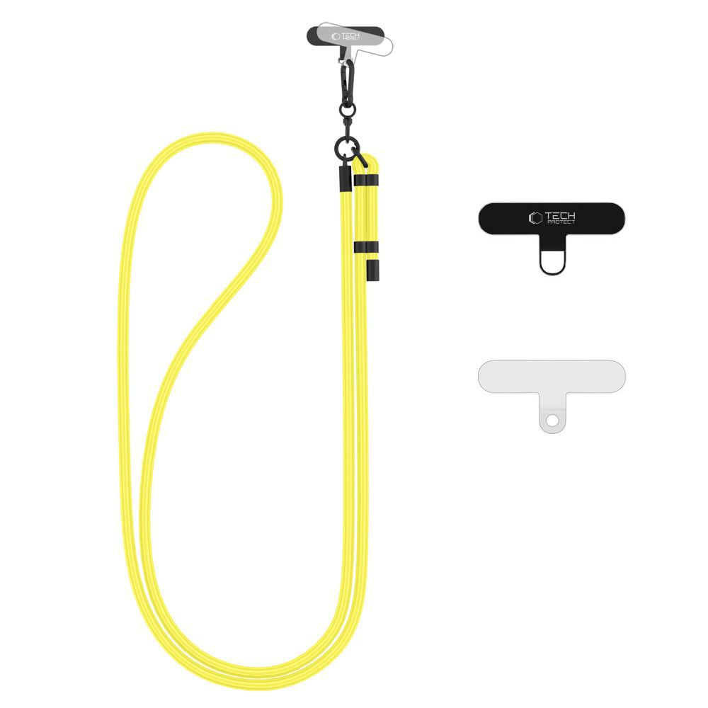 Tech-Protect C1S Rope Crossbody Universal Phone Strap, Yellow