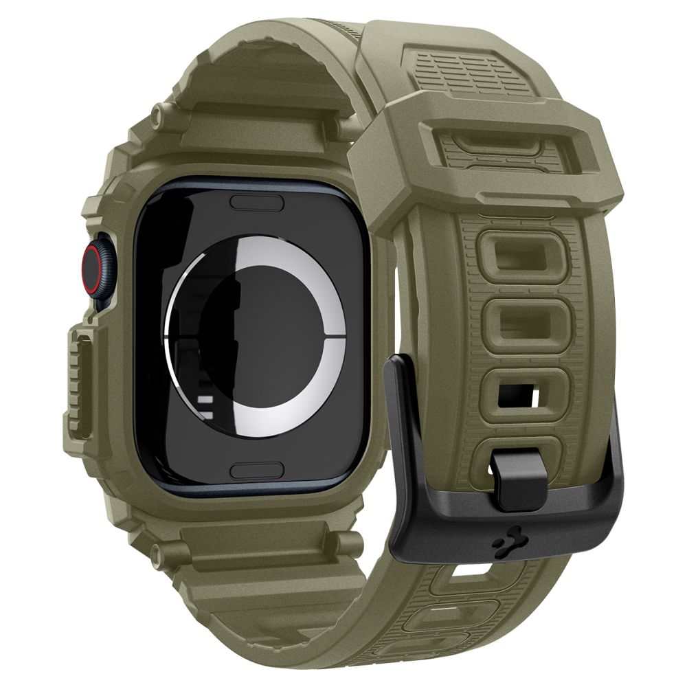 Spigen Rugged Armor Pro Strap for Apple Watch 10 (46mm), Green