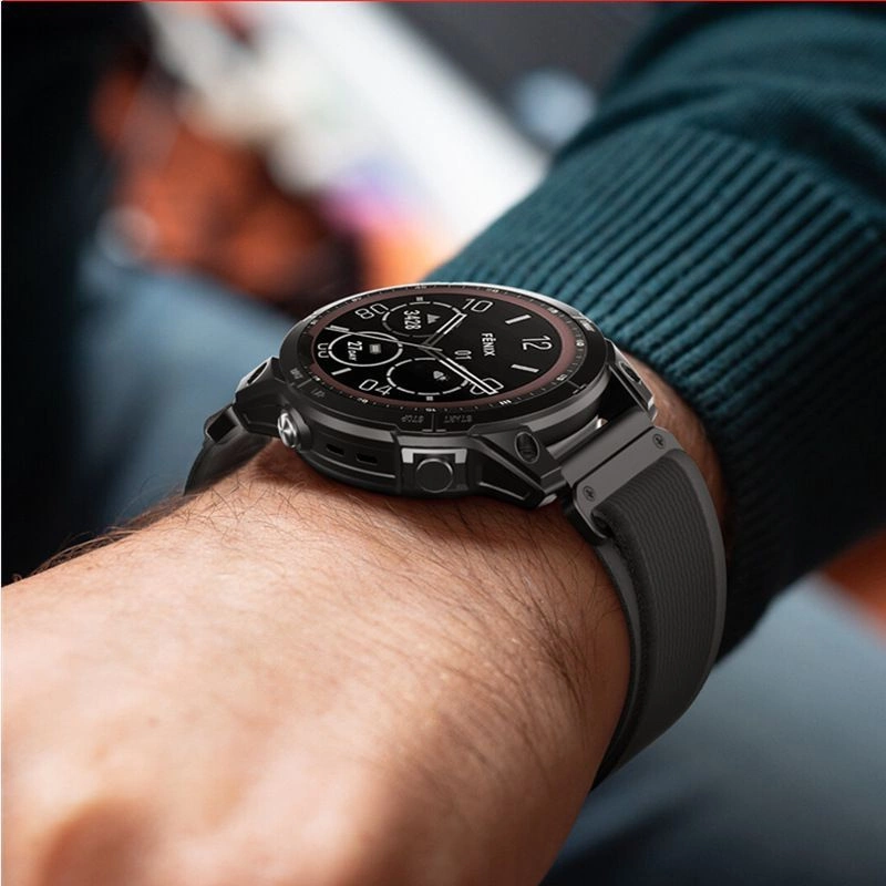 TECH-PROTECT NYLON GARMIN FENIX 5 / 6 PRO 7 8 (47 MM) E BLACK/ORANGE