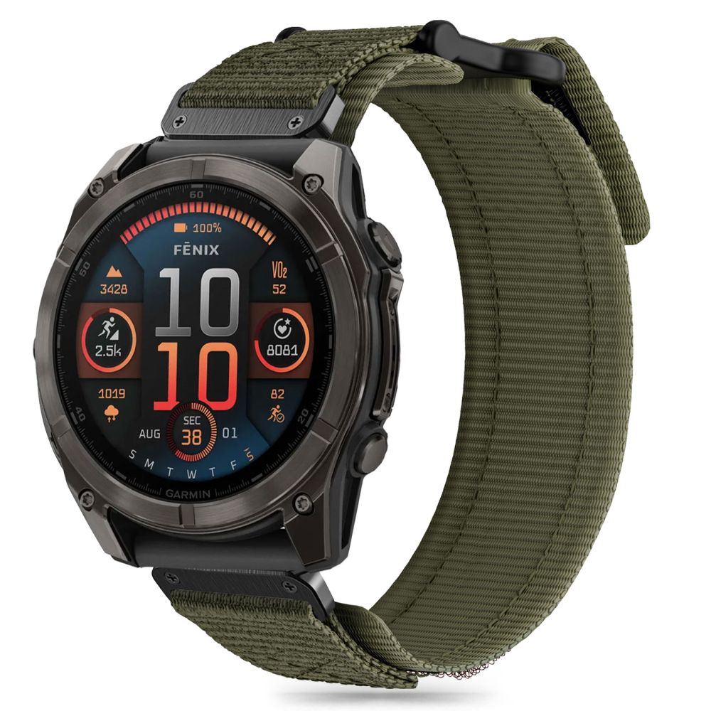 TECH-PROTECT SCOUT PRO GARMIN FENIX 5X / PLUS 6X 7X 8 (51 MM) MILITARY GREEN
