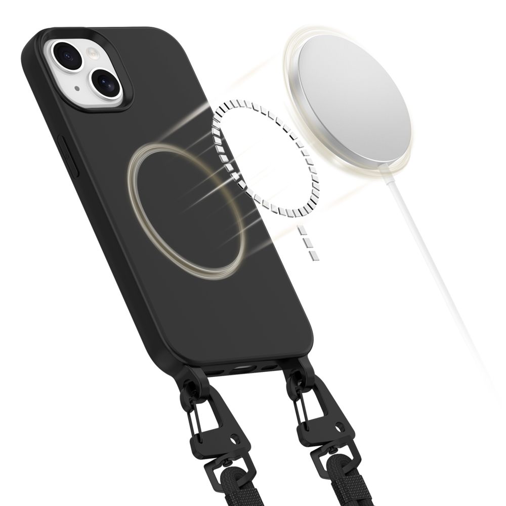 Tech-Protect MagNecklace MagSafe Case for iPhone 15, Black