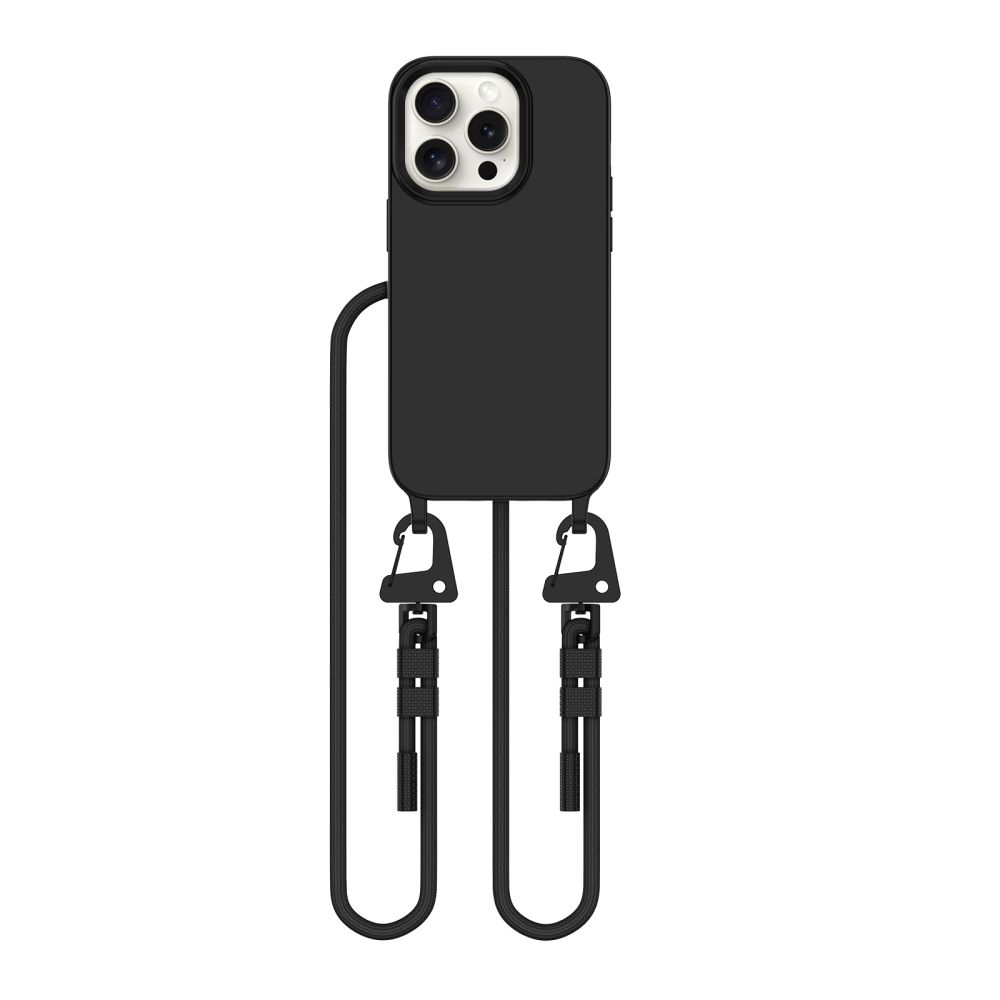 Tech-Protect iPhone 15 Pro Case MagNecklace MagSafe, Black