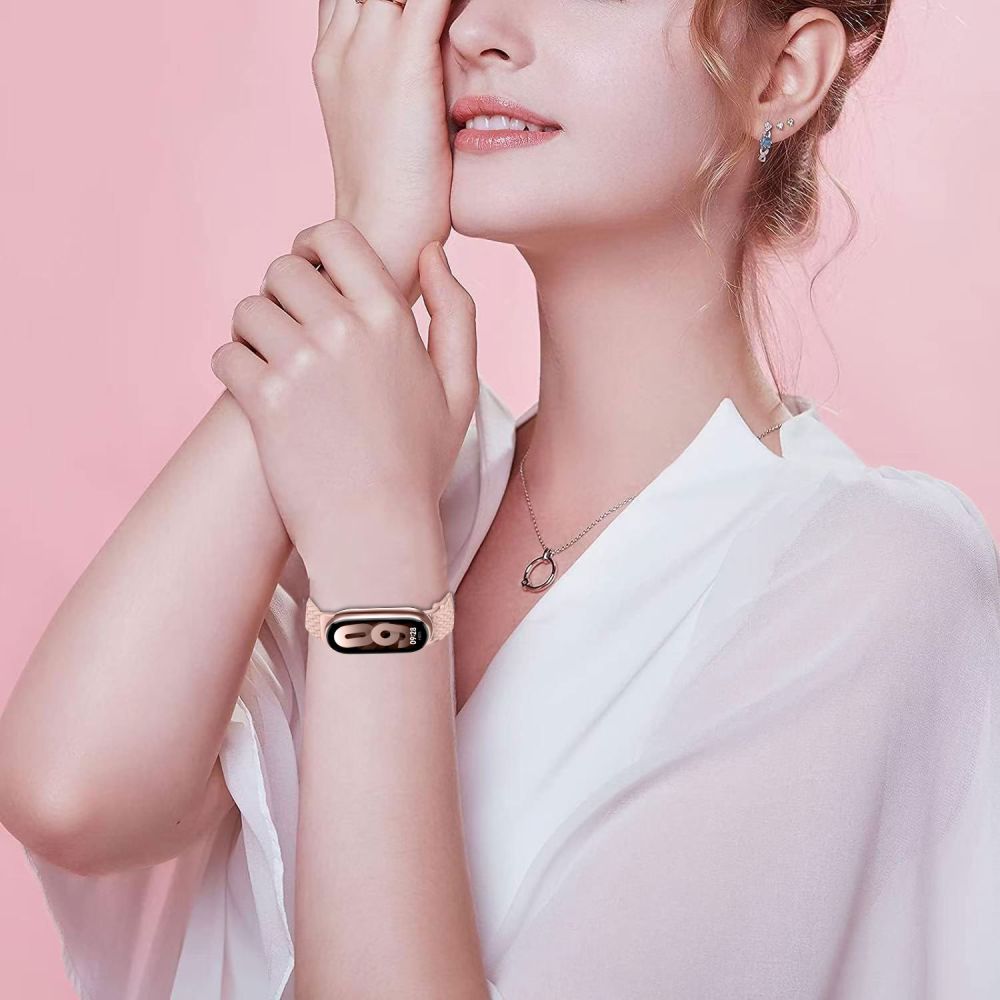 TECH-PROTECT NYLONMAG XIAOMI SMART BAND 8 / 9 NFC DUSTY ROSE