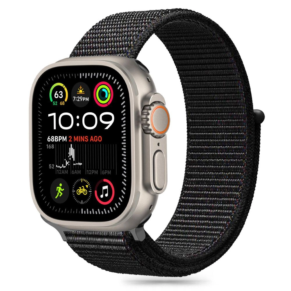 TECH-PROTECT NYLON APPLE WATCH 6 / 7 8 9 10 SE (40 41 42 MM) BLACK