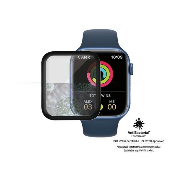 PanzerGlass Curved Tempered Glass for Apple Watch 7 (45mm), Black