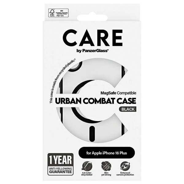 PanzerGlass iPhone 16 Plus Case CARE Flagship Urban MagSafe, Clear