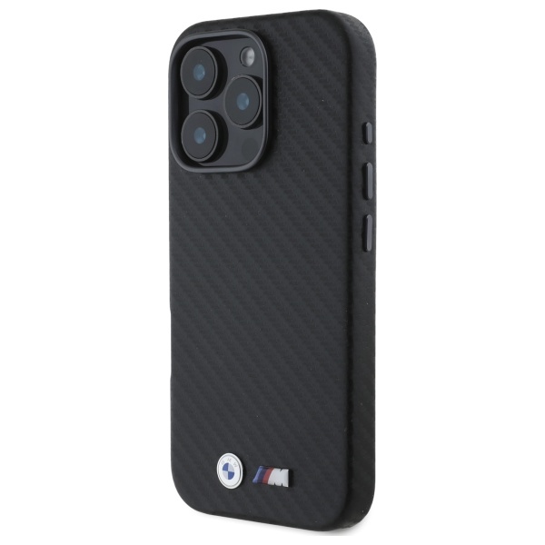 BMW BMHCP16L23PUFWC iPhone 16 Pro 6.3" black/black hardcase Carbon Wrapped Metal