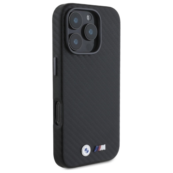 BMW BMHCP16L23PUFWC iPhone 16 Pro 6.3" black/black hardcase Carbon Wrapped Metal
