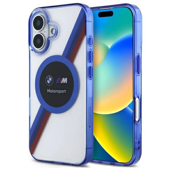 BMW BMHMP16S23HTPUT iPhone 16 6,1" caurspīdīgs cietais futrālis Motosport IML Circle MagSafe | 6.1"...