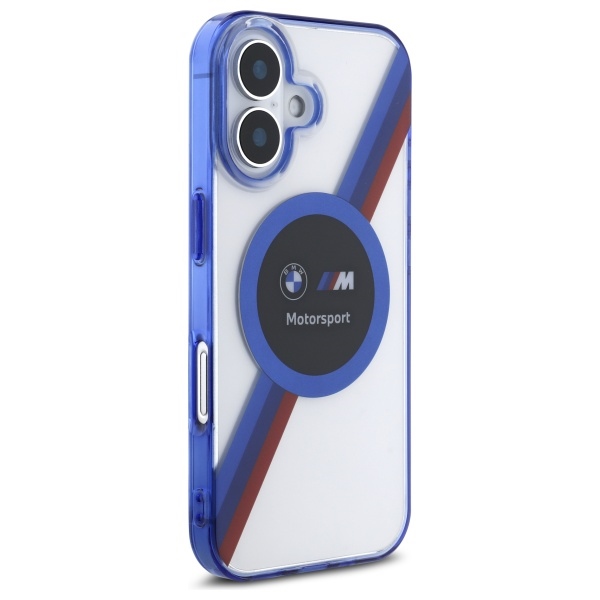 BMW BMHMP16S23HTPUT iPhone 16 6.1" прозрачный жесткий чехол Motosport IML Circle MagSafe