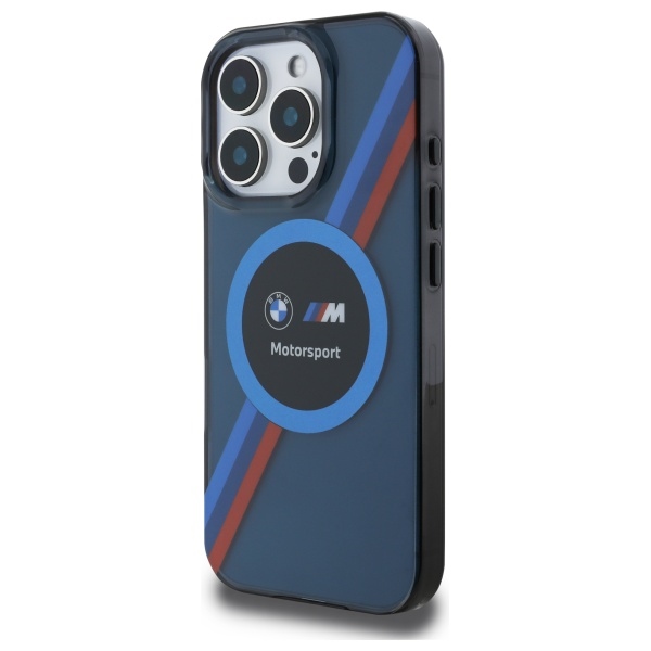 BMW BMHMP16X23HTPUV iPhone 16 Pro Max 6.9" темно-синий жесткий чехол Motosport IML Circle...