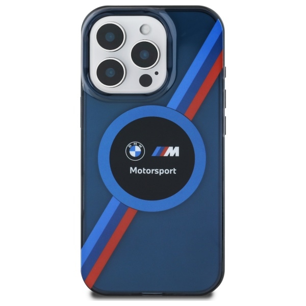 BMW BMHMP16X23HTPUV iPhone 16 Pro Max 6.9" темно-синий жесткий чехол Motosport IML Circle...