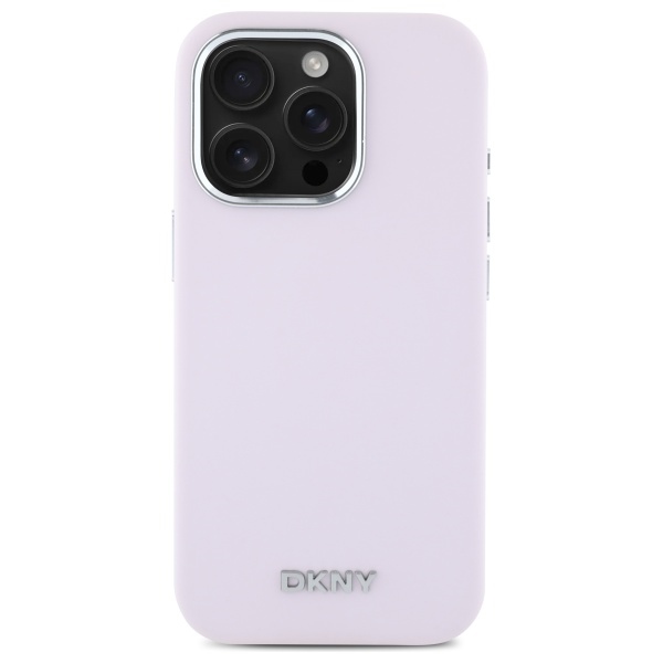 Чехол DKNY для iPhone 16 Pro Max Liquid Silicone Small Metal Logo MagSafe, розовый