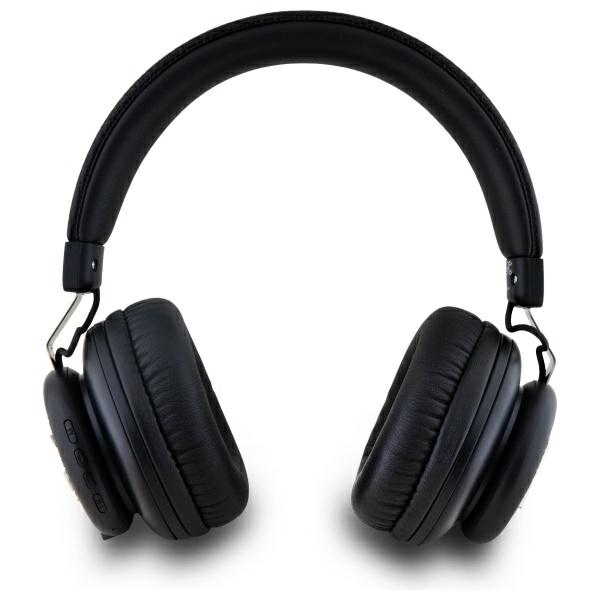 DKNY Metal Logo Bluetooth Over-Ear Headphones, Black