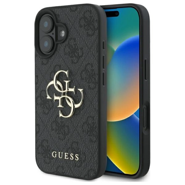 Guess GUHCP16M4GMGGR iPhone 16 Plus 6.7" black/black hardcase 4G Big Logo