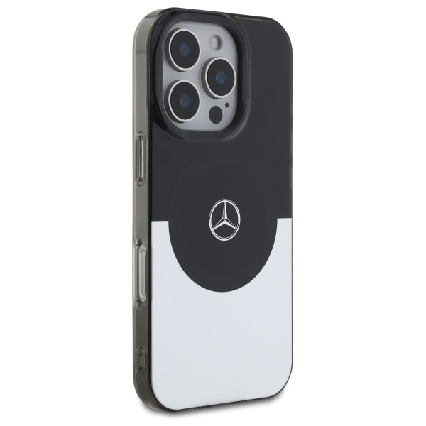 Mercedes iPhone 16 Pro Case Double Layer BiColor MagSafe, Silver