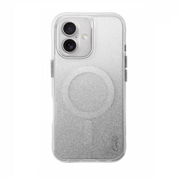 Uniq case Coehl Lumino iPhone 16 6.1" Magnetic Charging silver/sparkling silver
