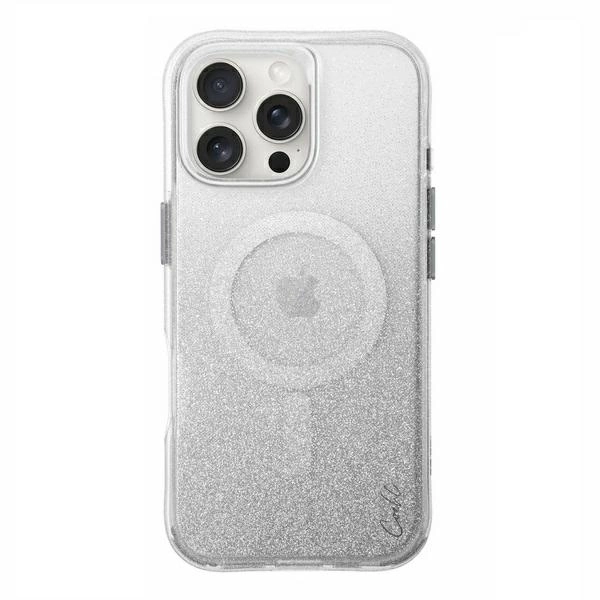 Uniq case Coehl Lumino iPhone 16 Pro Max 6.9" Magnetic Charging silver/sparkling silver
