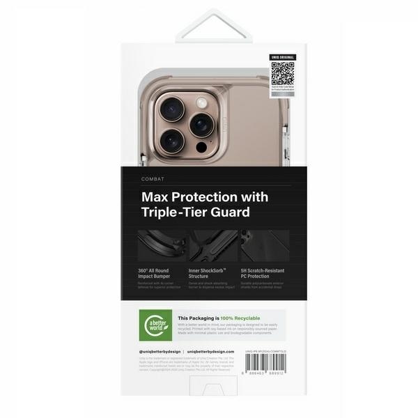 Uniq Combat iPhone 16 Pro Max 6.9" Magclick Charging case gold/taupe gold