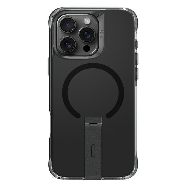 Uniq Eleva Case with Vertica Stand for iPhone 16 Pro, Black