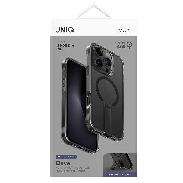 Uniq Eleva Case with Vertica Stand for iPhone 16 Pro, Black